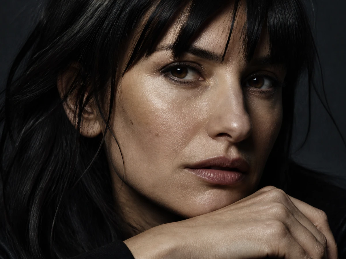 Close-up portrait with cinematic side light
